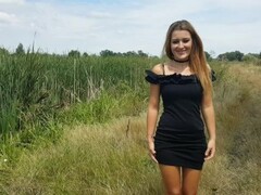 BellaBluee-Quicky Public Sex in Nature Hot Cumshot Thumb