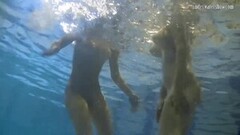 Nice Underwater Sexiest Babes Ever Touching Tits Thumb