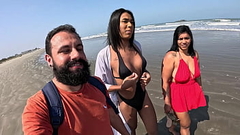 Fode Cast - A trans Baianinha venho pra fuder na praia ao ar livre com o casal Mattos Thumb