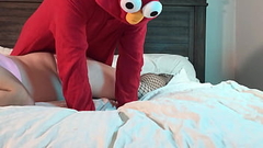 Elmo Fucks Sexy Trans Woman in Chastity Thumb