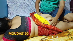 Newly married Desi Wife Nisha in Sharee - Sexy Body Massage Thumb