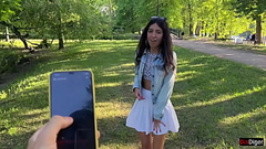 Girlfriend gets orgasms in a public park and I control it with a toy from Flirtwithsb Thumb