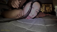 POV Messy CREAMPIE with Big Ass Asian Girlfriend Thumb