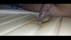 I fuck the mattress and ejaculate the sperm in the condom Thumb