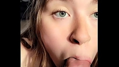 Teen gets off with cock in her mouth Thumb