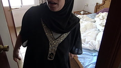 my muslim neighbor is a whore and today she pissed from her hairy pussy Thumb