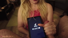 I jerk off my boyfriend to tiktok girl Thumb