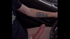 Jerking off while driving Thumb