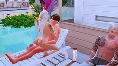 stepson fucks stepmom in the ass while stepfather watches his wife cheat sims me hentai animation Thumb