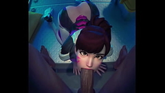 D.va suck cock and cumshot on face Thumb