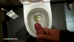 Ziopaperone2020 - PUBLIC - After pissing, I jerk off and spray my cum around (in a public bathroom) Thumb