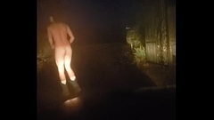 Groundskeeper does his job bare ass naked! Thumb