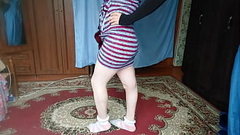 HOT FEMBOY BIG BUTT COLLEGE TEEN GIRLY DRESSED CUTE MODEL CROSSDRESSER KITTY AT HOME TRYING DRESSED Thumb