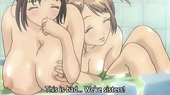 step Sisters Taking a Bath Together! Hentai [Subtitled] Thumb