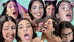 Huge Cumshot Compilation - Facials - Cum in Mouth - Cum Swallowing Thumb