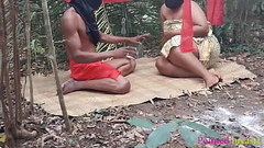 Ambitious house wife went to baba native doctor to collect charm to enable her manipulate the chairman of her village to make her his second wife, end up getting banged by baba&#039_s big dick in the shrine Thumb