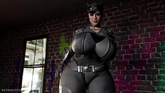 Cat Woman get a big dick in her ass Thumb