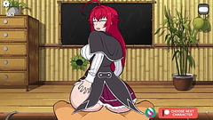 Rias sucks dick and rides in reverse cowgirl Thumb