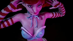 Red head girl with pigtails dancing : 3D Hentai Thumb