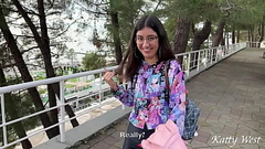 Public pickup beauty fucked and cum on her glasses Thumb