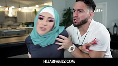 HijabFamily -  Sexy babe got fucked by her Gym Trainer - Violet Gems Thumb