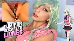 Elizabeth Liones from seven deadly sins cosplay RED LIGHT GREEN LIGHT jerk off game can you win in this game?? Thumb