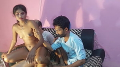 Amateur threesome Desi village girl having sex with two boyfriends ,  Hanif pk and  Sumona and Manik Thumb