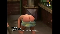 Angie Moons And Shake Her Ass At A Heckler In Jerry Springer Thumb