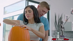 OhFamilyPies.com - Stepbro please fuck Lily Larimar and hot teen Theodora Day tight pumpkins Thumb