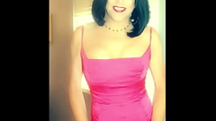 Sexy tranny in hot pink dress Thumb