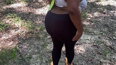 Handsomedevan walk up on a lost big booty  bbw in the woods so he fucks her ass hole Thumb