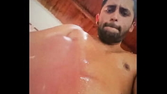 I was so horny after working out ? and I needed some extra protein directly from the source  so I released my cum load and swallowed it Thumb