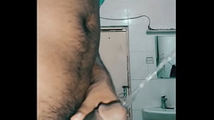 Bangladeshi boy urinate in bathroom and show her big dick Thumb