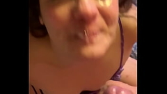 slut sucks my dick and I cum on her face Thumb