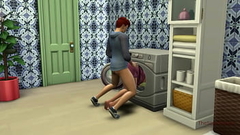 Sims 4, my voice, Seducing milf step mom was fucked on washing machine by her step son Thumb