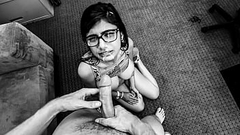 MIA KHALIFA - Porn Audition In The Style Of A Black And White Film With French Instrumental Music... Because Why Not Thumb