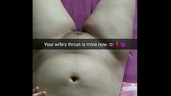 Big boobed young cheating wife with a hairy pussy used by her lover as a toy - Snap Cuckold Captions - Milky Mari Thumb