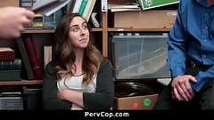 Cute Teen Sucks Two Officer&#039_s Dicks to Get Her Freedom Thumb