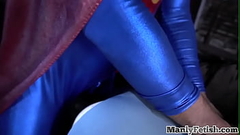 Superman barebacking batman after bj in interracial duo Thumb