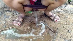 Desi Indian Bhabhi Outdoor Public Pissing Video Compilation Thumb