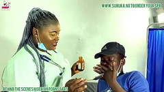 A man broke his leg and went to a clinic only to find out he was in the wrong clinic a DICK CLINIC and he had to fuck the nurse to pay for his treatment and SPB (Suruka Pussy Blaster)Sex products African gift Thumb