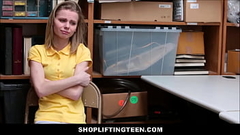 ShopliftingTeen - Cute Skinny Blonde Shoplifting Teen Fucked By Officer - Catarina Petrov Thumb