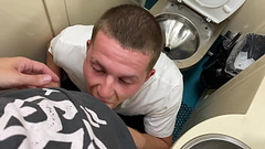 Gave his a blowjob in the toilet of the train Oliver Strelly and Falcon Al - 21 Thumb