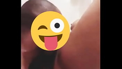 After Shower Cleaning her pussy with my tongue Thumb