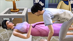 Asian step Brother Sneaks Into His Bed After Masturbating In Front Of The Computer - Asian Thumb