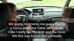 Lesbian step mom goes to for her and punishes her (probably wrongly subtitled in Spanish) Thumb