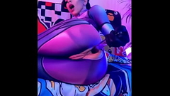 Widowmaker fuck anal with toys cosplay Overwatch AliceBong Thumb