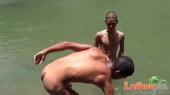 Exotic gay boy ass fucks his amigo in the water Thumb