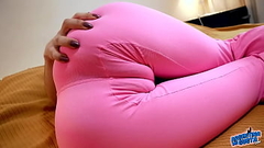 Superb Fat Pink Cameltoe and Huge Bubble Butt on Skinny Teen Thumb